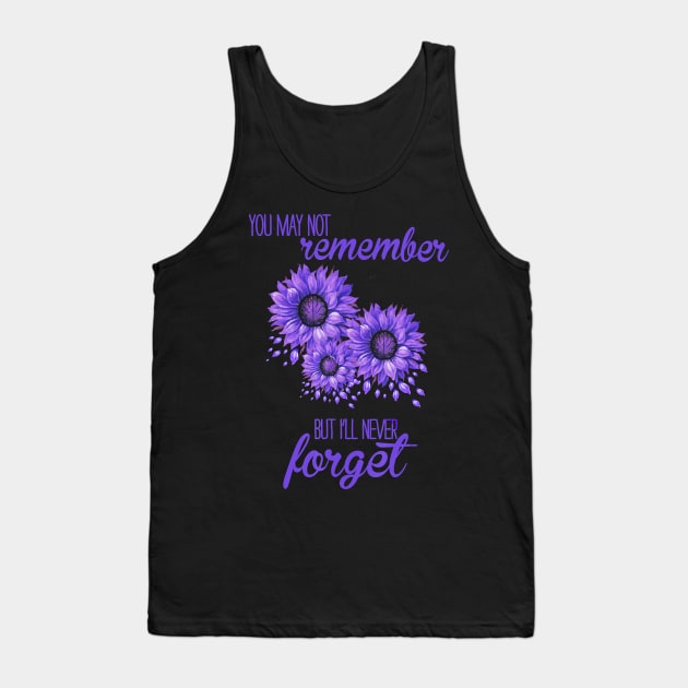 Flowers We Never Forget ALZHEIMER AWARENESS Gift Tank Top by thuylinh8